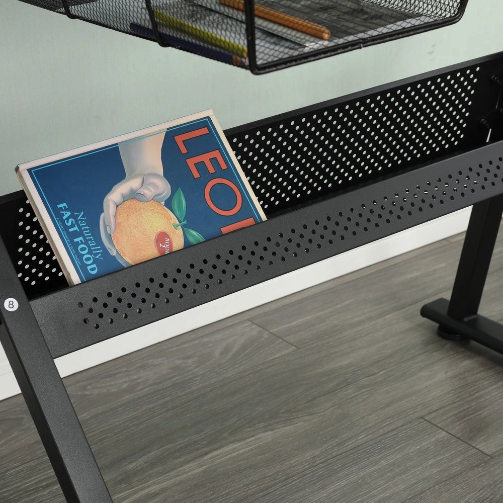 Scrivania con Sedia Regolabile in Vetro ¨C MINIMAL ¨C Nero
