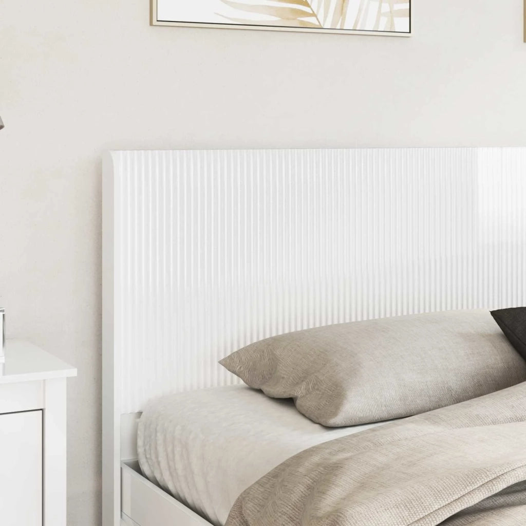 Testiera Letto Bianco Lucido Legno ingegnerizzato 889559
