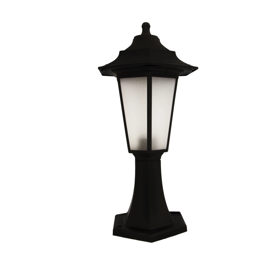 Paletto da giardino classico 43cm nero E27 IP44 Struhm