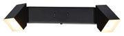 Applique da parete nera doppia con interruttore LED 8W Rabalux