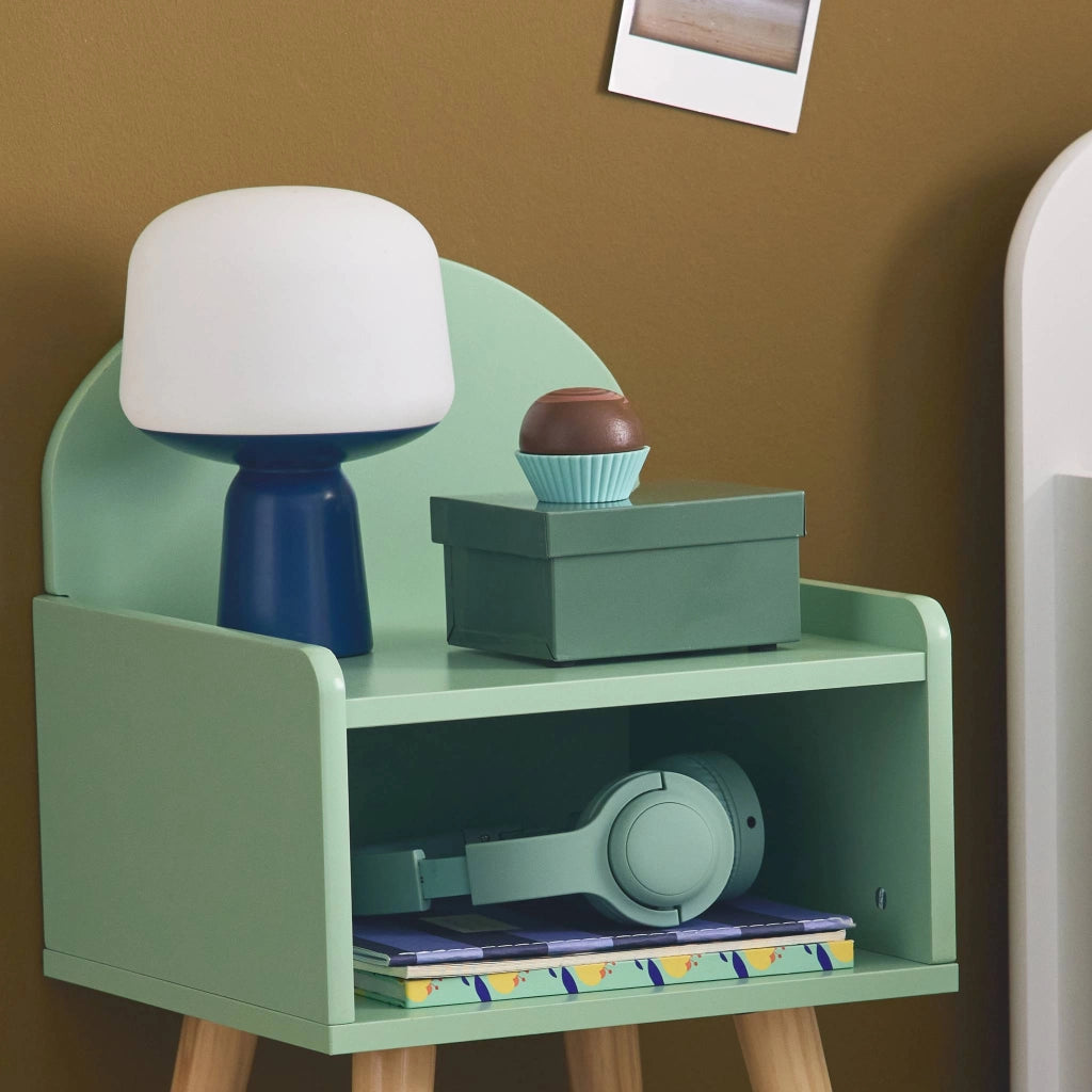 Comodino per bambini, verde