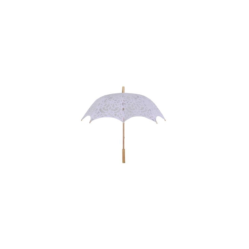 Ombrello pizzo traforato bianco cmÃ¸80x67