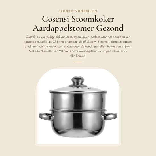 Stomagriglia - Cottura a Vapore - Ripiegabile - Ciotola a Vapore - Acciaio Inossidabile - Stomatore di Patate - Formato Compattabile 20 cm