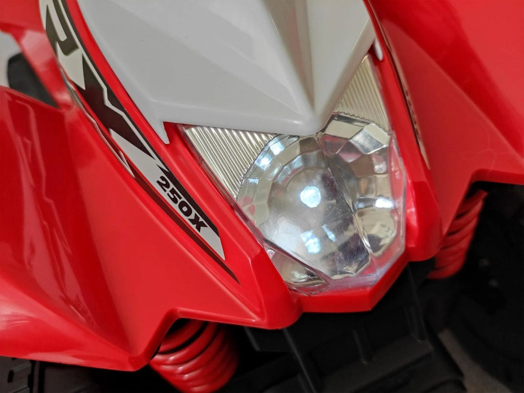 Mini Quad Elettrico per Bambini 7,2V con Licenza Honda 250X Rosso