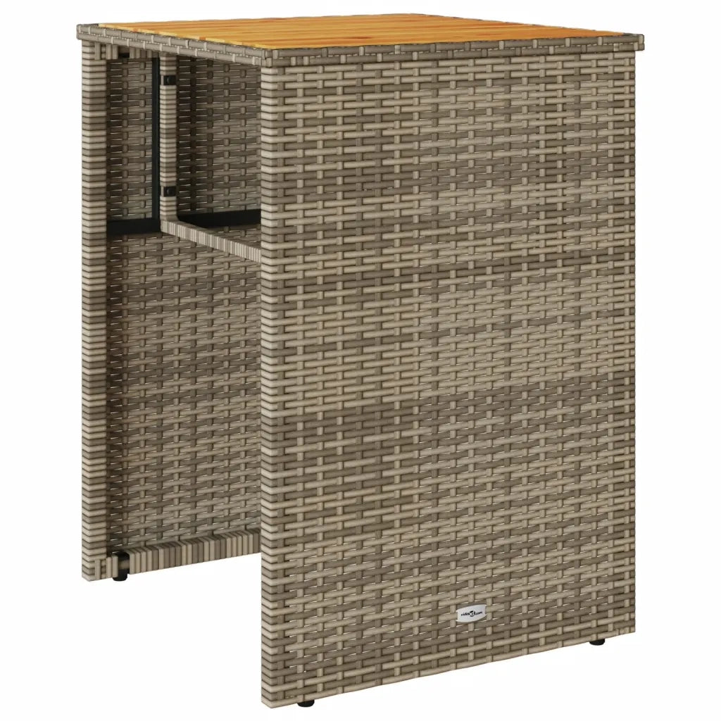 Set da Bistrò 3 pz con Cuscini Grigio in Polyrattan 4003876