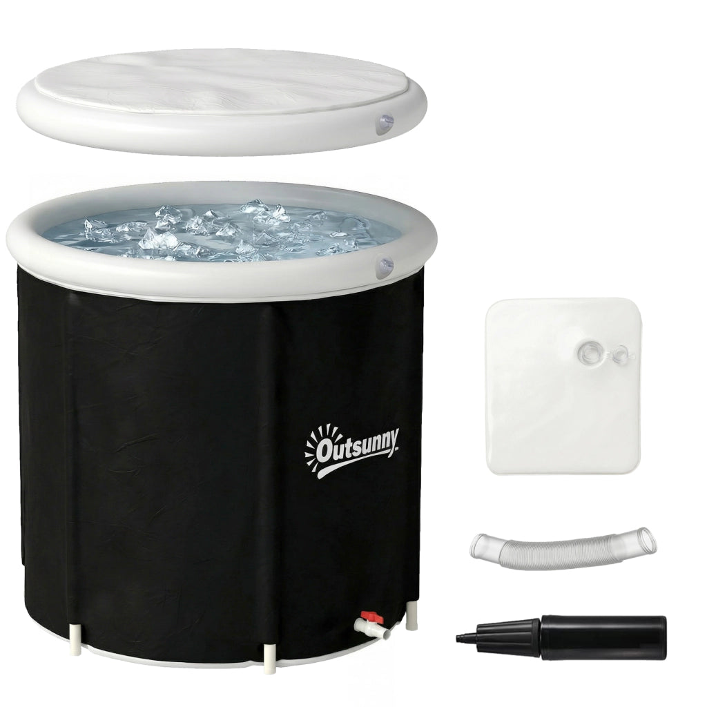 Vasca da bagno gonfiabile 280L per recupero atletico con pompa e coperchio ¨C Minimal ¨C ?78x71 cm
