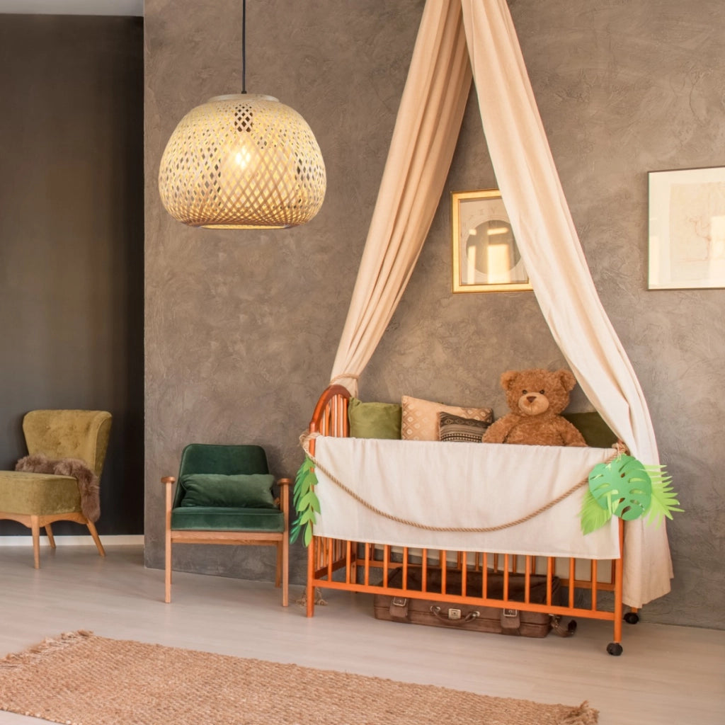 Lampada a sospensione boho bambù Ø35 E27 Polux Zanzibar