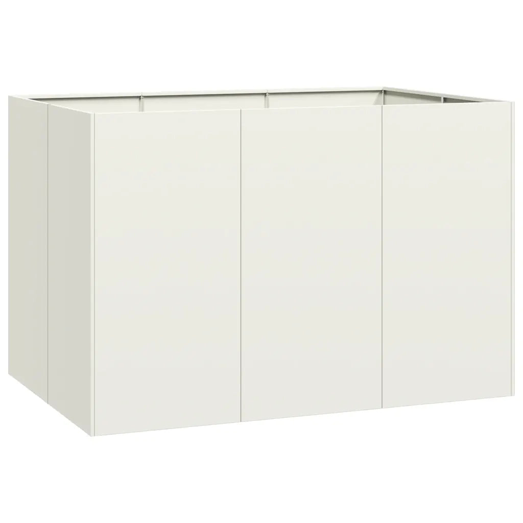 Fioriera Bianca 120x80x80 cm in Acciaio