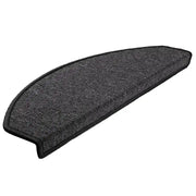 Tappetini per scale 30 pz | Gradini per Scale 65x24x4 cm Antracite Semicircolari Grandi