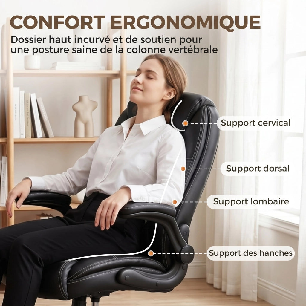 Poltrona da ufficio ergonomica ¨C Zephmum ¨C nero