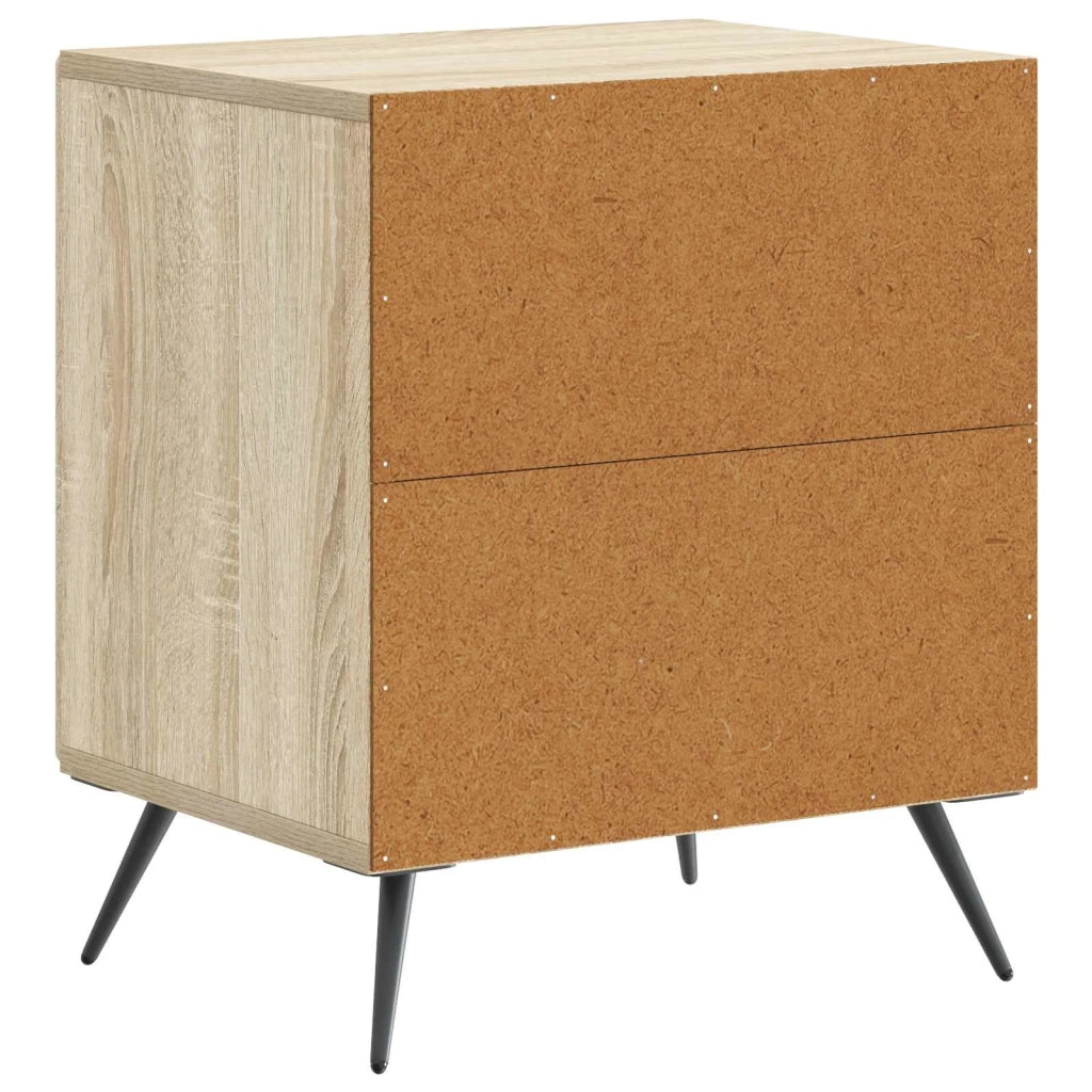 Set di 2 Comodini | Armadio da Notte | Mobiletto da notte Rovere Sonoma 43 x 34,5 x 50 cm