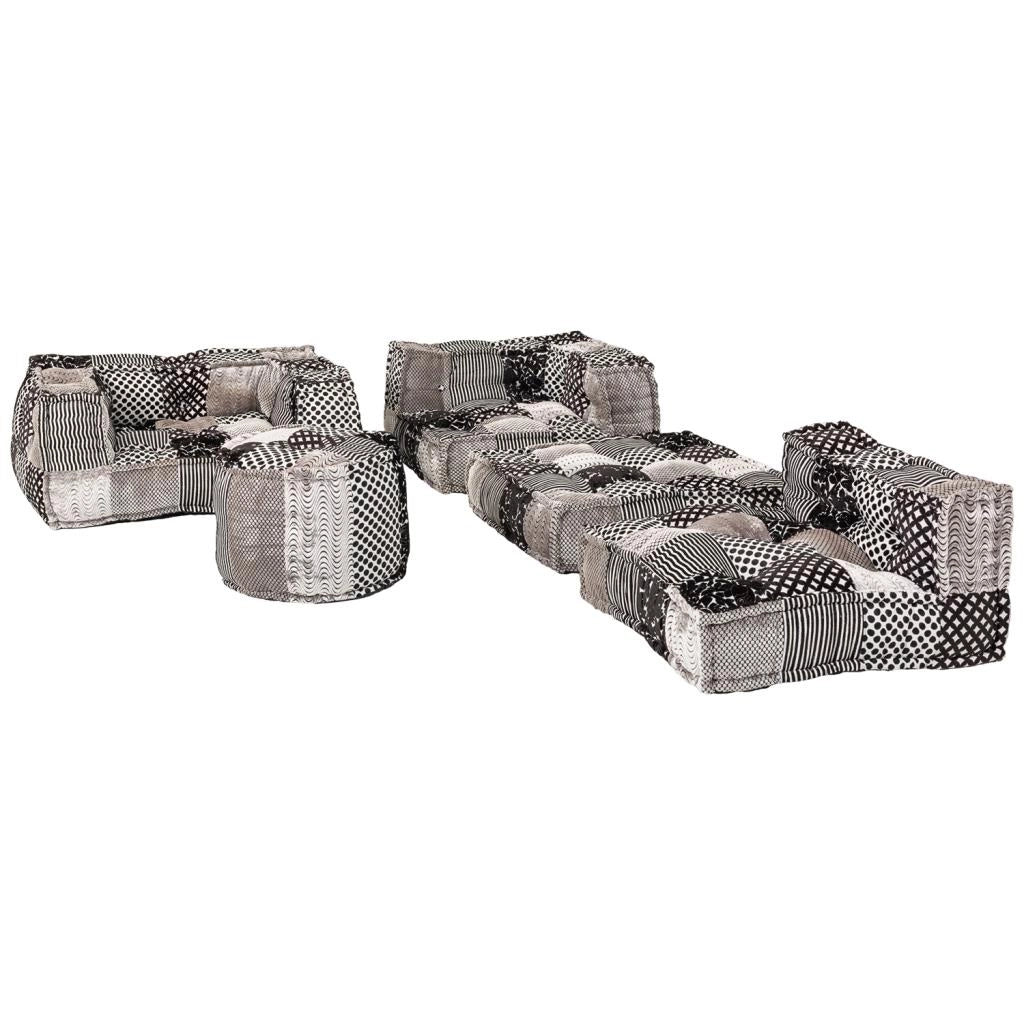 Cuscino da terra grigio 80x80x20h