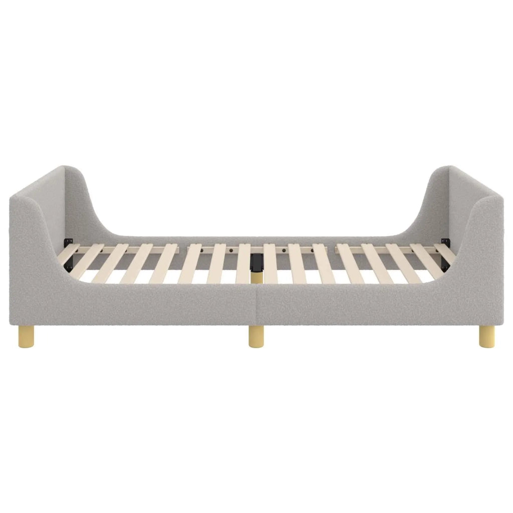 Struttura letto bambini con testata Grigio chiaro 90 x 200 cm