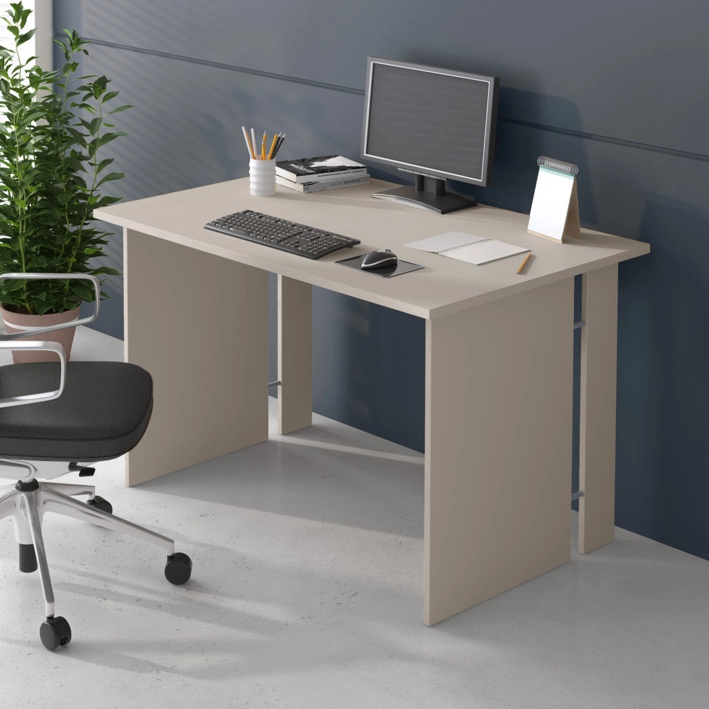 Runin, Scrivania un Ripiano, 119x78x75h cm Beige