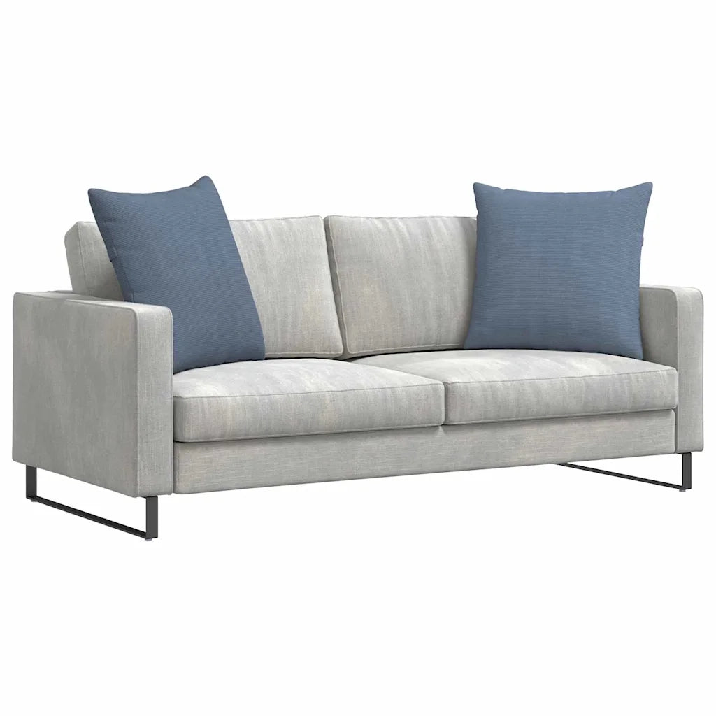 Cuscini da Divano 2 pcs Blu 80 x 80 cm Tessuto in Cords 42014078