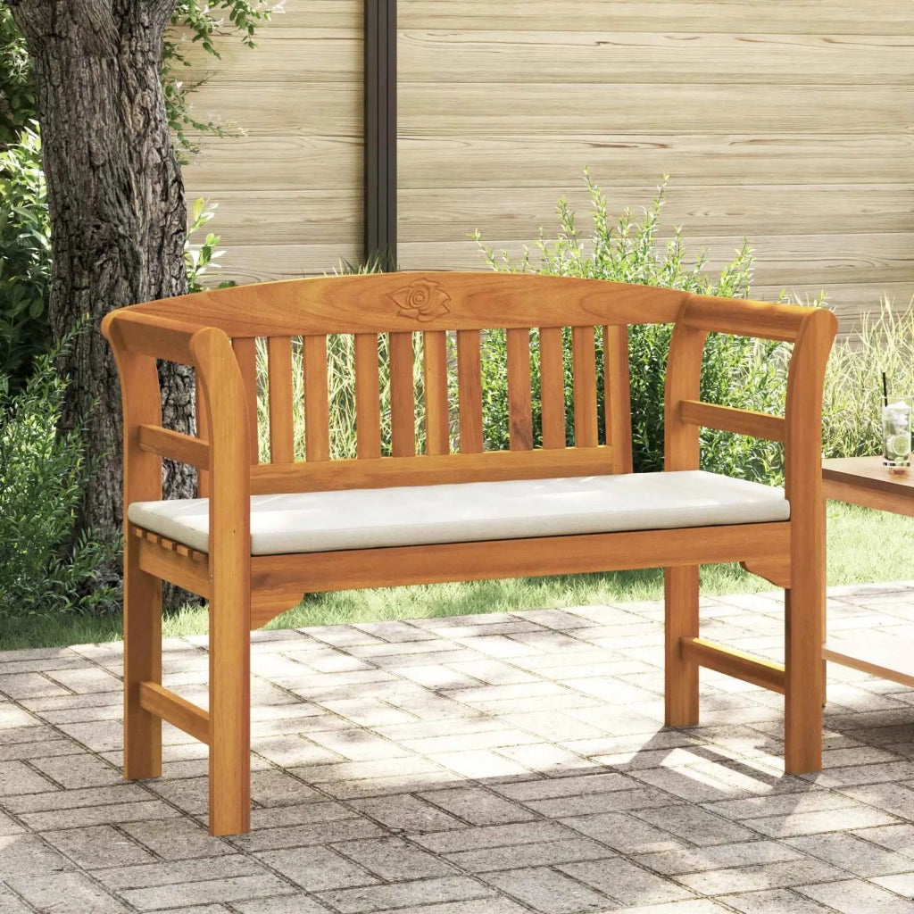 Panchina Rosa con cuscino Naturale 114 x 46 x 82,5 cm