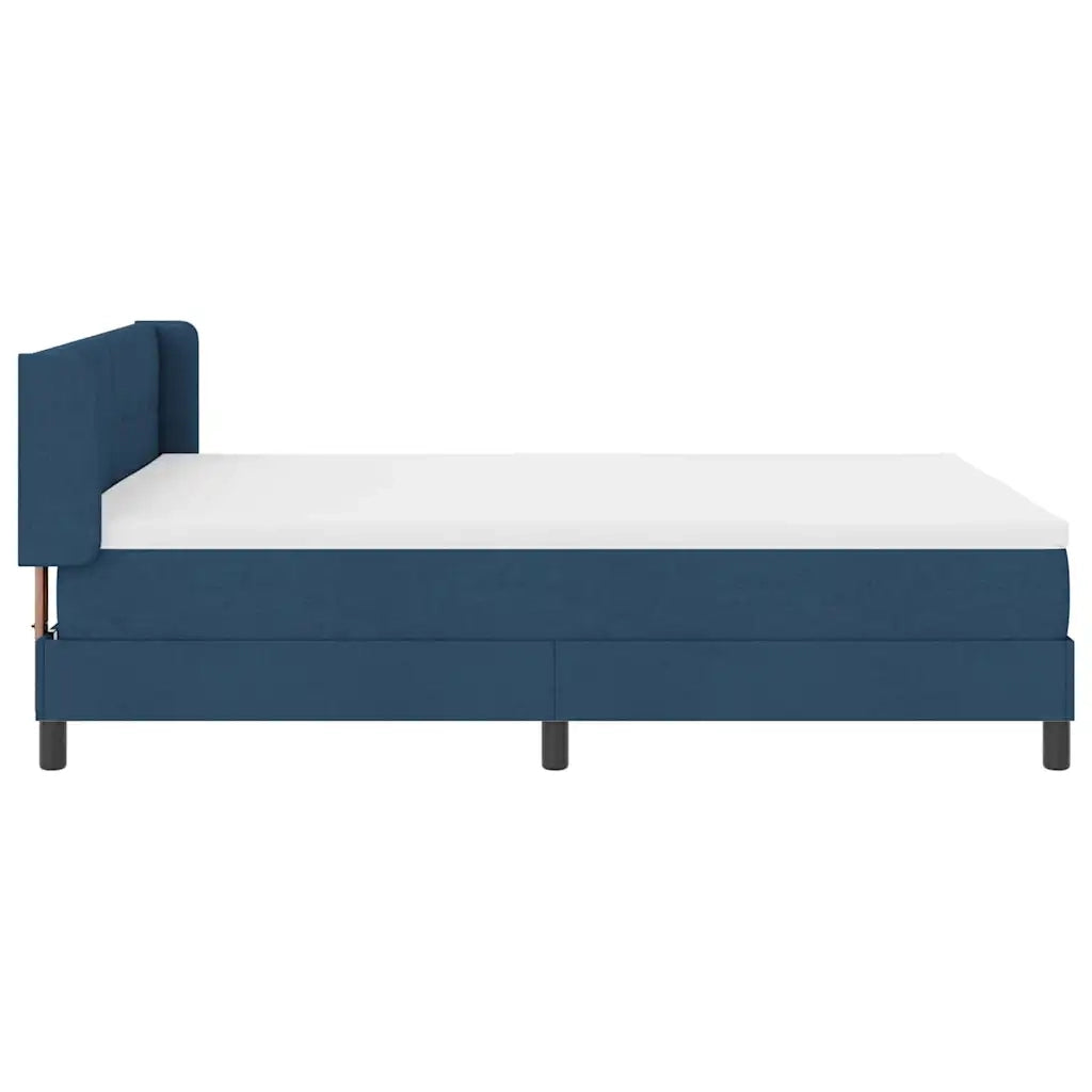 Letto a molle con testiera Blu 200 x 140 cm Tessuto 3341110