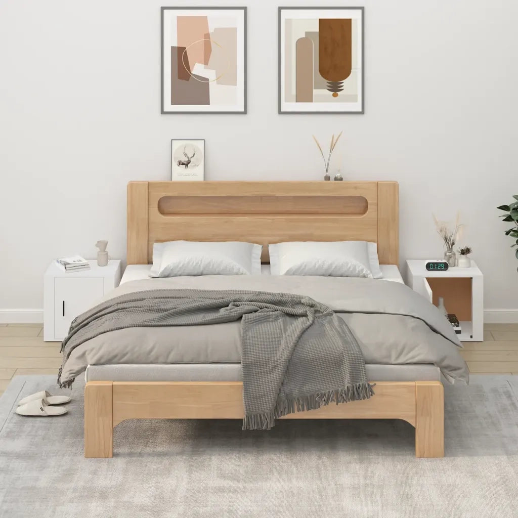 Comodini 2 pz-Set di 2 Tavolino da notte Bianca 50x39x47 cm