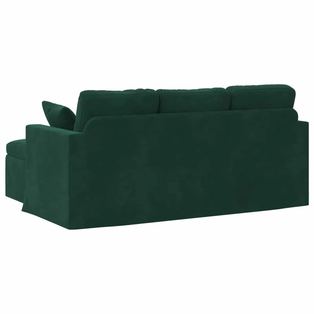 Divano Verde Scuro 178 x 134 x 80 cm Velluto 42024451