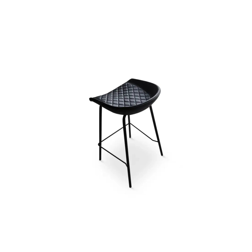 Sedia da bar 'NURBY' Nera, dimensioni: H74 x L43 x P43 cm