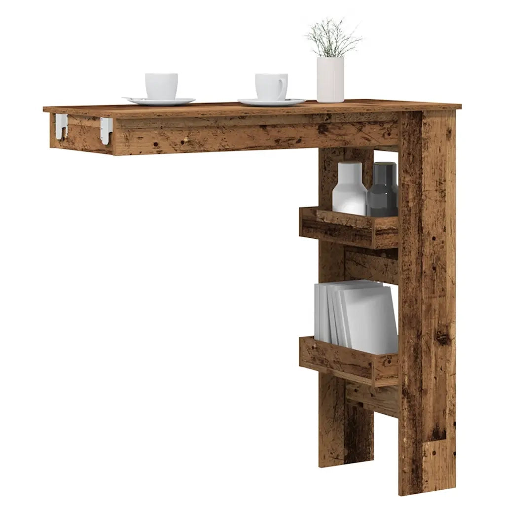Bancone da Muro Legno Antico 102x45x103,5cm Legno Multistrato 856860