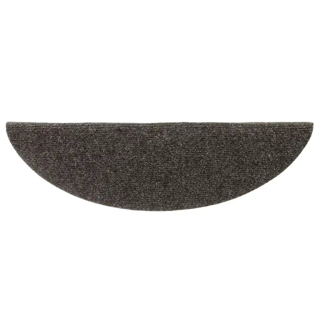 Tappetini per scale autoadesivi 20 pz 56x17x3 cm antracite semicircolari 3365675