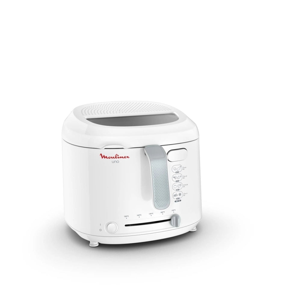 Moulinex AF203110 FryUno Friggitrice ad olio 1 Kg 1,8 L 1600 W termostato regolabile 150-190°C 4 persone colore Bianco