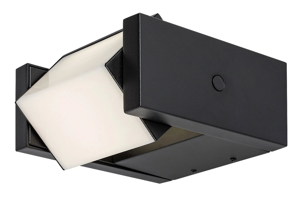 Applique esterna moderna nera 13cm orientabile LED10W IP54