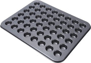 Mini Pannetti Ronde per Cupcake e Desserti - Capacità 48 Cup - Non Aderenza - Forma per Brownie e Cakes