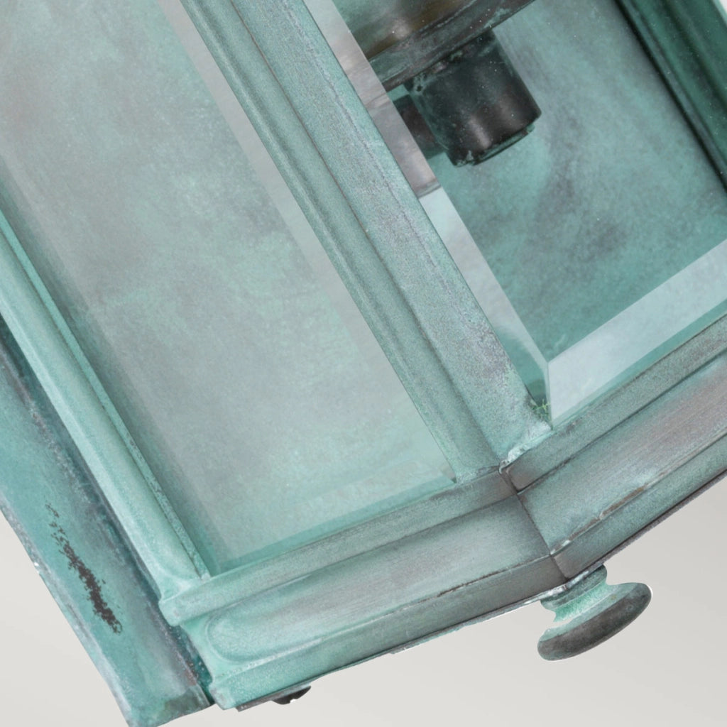 Applique esterna Holborn Elstead verde grynszpan E14 IP44