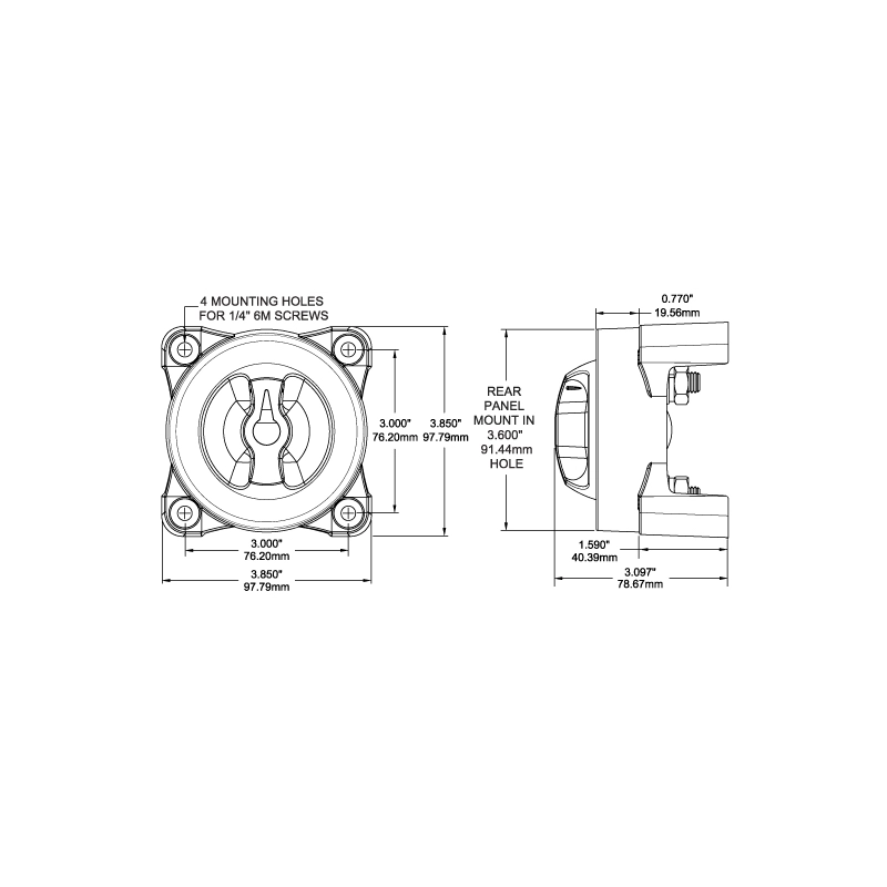 DEVIATORE 0-1-2 SERIE E BATTERY SWITCHES 0-1-2