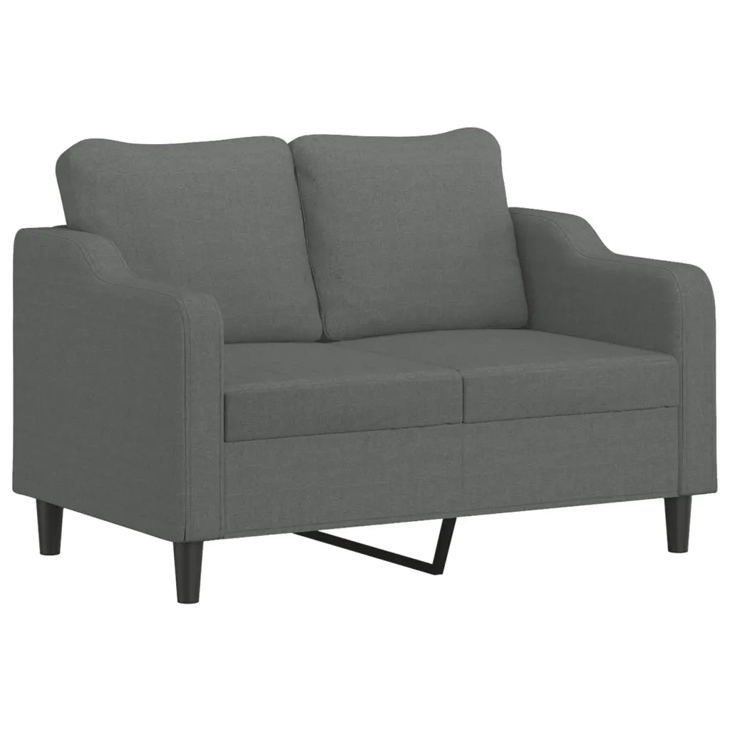 Divano a 2 Posti-Sofa 2 Posti Grigio Scuro 120 cm in Tessuto 776301