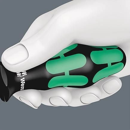 Wera 05347735002 Kraftform Plus Assortimento di giravite 3 pezzi con lame 300 mm Phillips PH2 Pozidriv PZ2 Piana 1x5.5 mm colore Nero