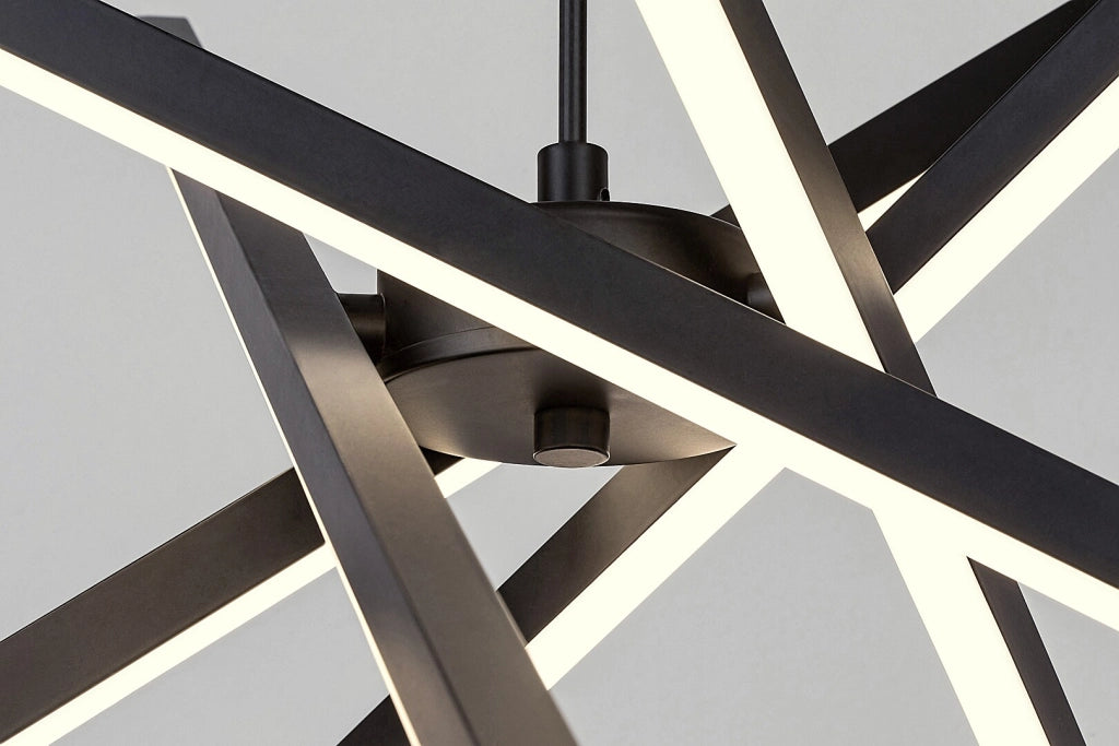 Lampada a sospensione LED moderna Rabalux Matilde nera 48W