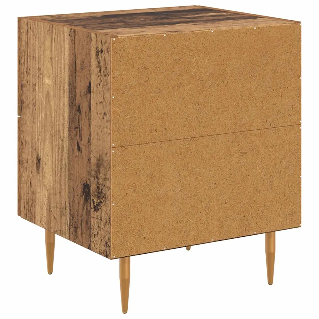 Comodino | Armadio da Notte | Mobiletto da notte con cassetto Legno vecchio 40 x 35 x 47,5 cm