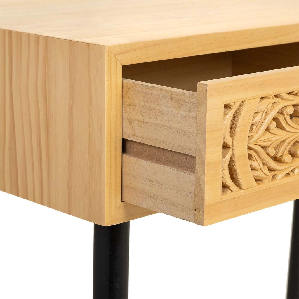 Mobile da ingresso in legno marrone 80x42x79