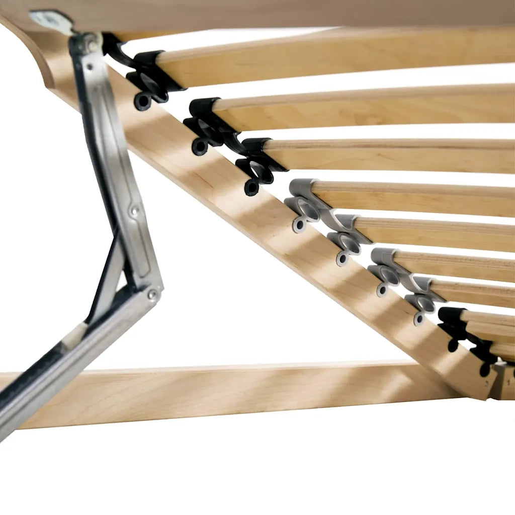 Base a doghe Marrone 80 x 190 cm Legno massello di faggio 42015245