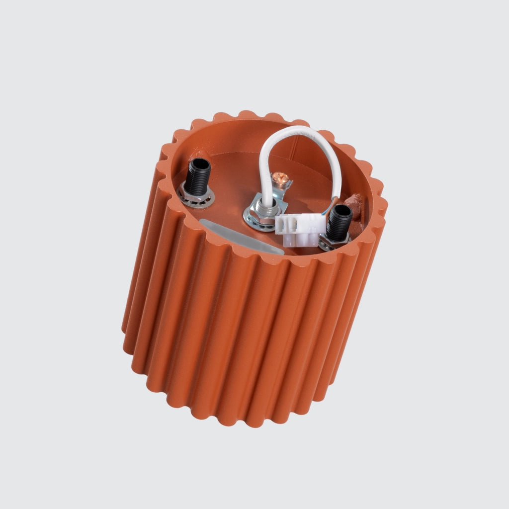 Lampada da soffitto AURA 1 rosso ocra GU10