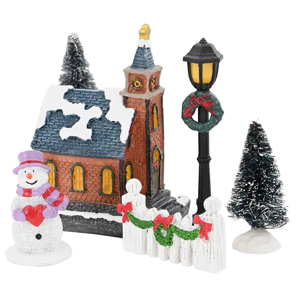 Decorazione Natalizia da Tavolo Multicolore Resina, Plastica CFW4522438