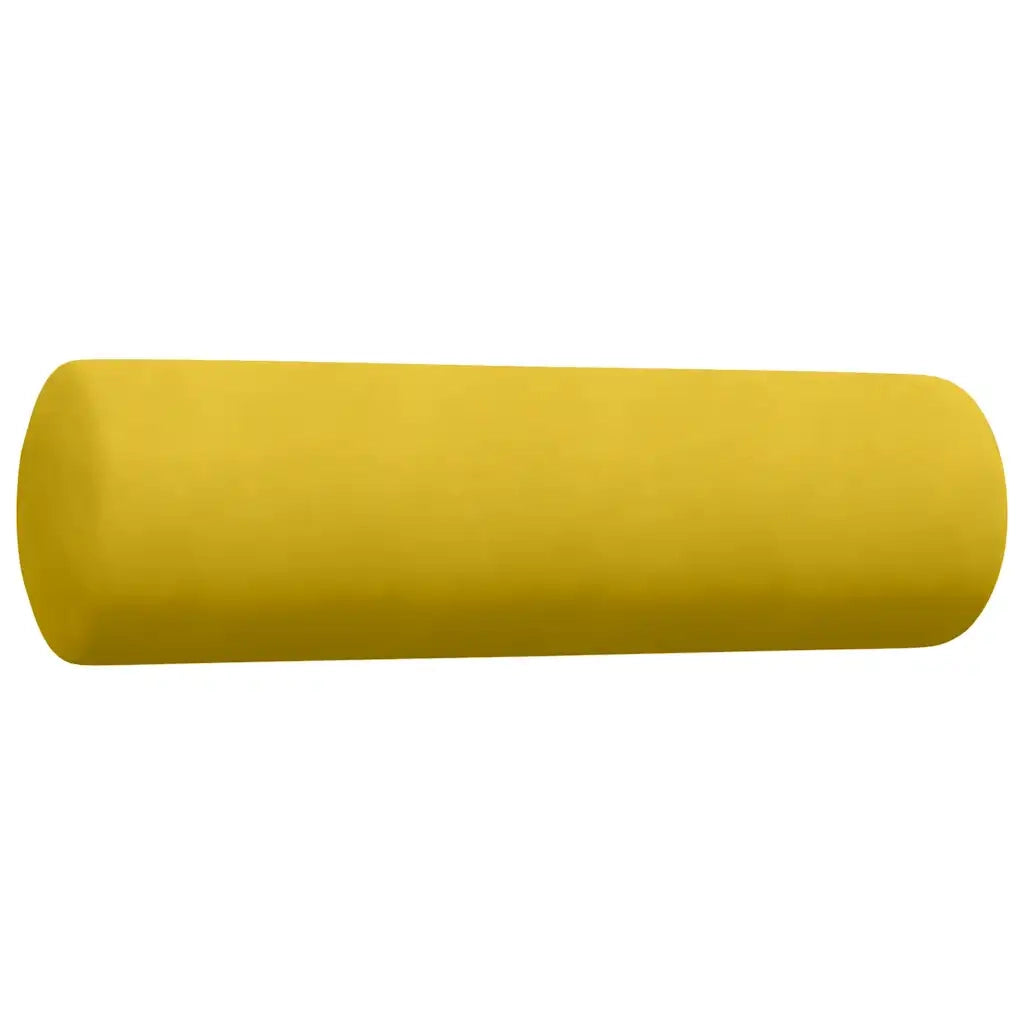 Set di Divani 3 pz con Cuscini e Rinforzi Giallo in Velluto 3278377