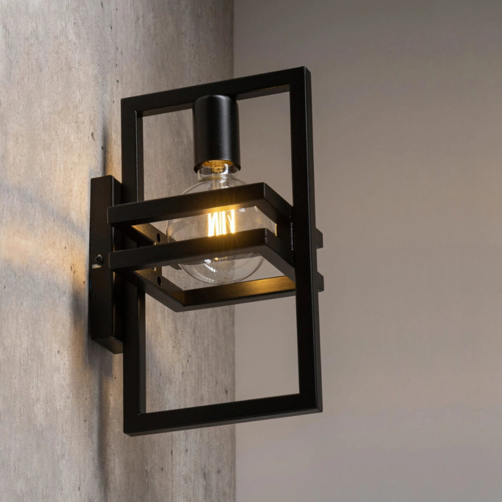 Applique loft industriale nera Merci E27 Sigma Lighting
