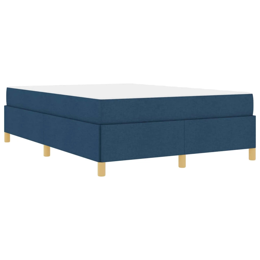 Struttura del letto con materasso Blu 140 x 200 cm Tessuto 3398947