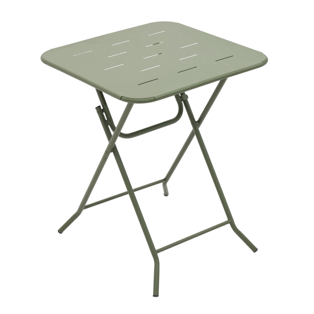 Set bistrot pieghevole da esterno in 3 pezzi set di mobili da giardino pieghevoli rivestiti a forma di e 2 sedie e 1 tavolo set di conversazione per patio esterno/interno impermeabile verde