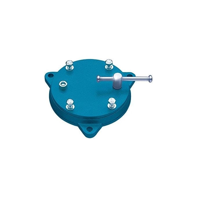 HEUER 0007650610180 Base Girevole per Morsa in Acciaio Forgiato Rotazione 360° con Bloccaggio a Leva colore Nero