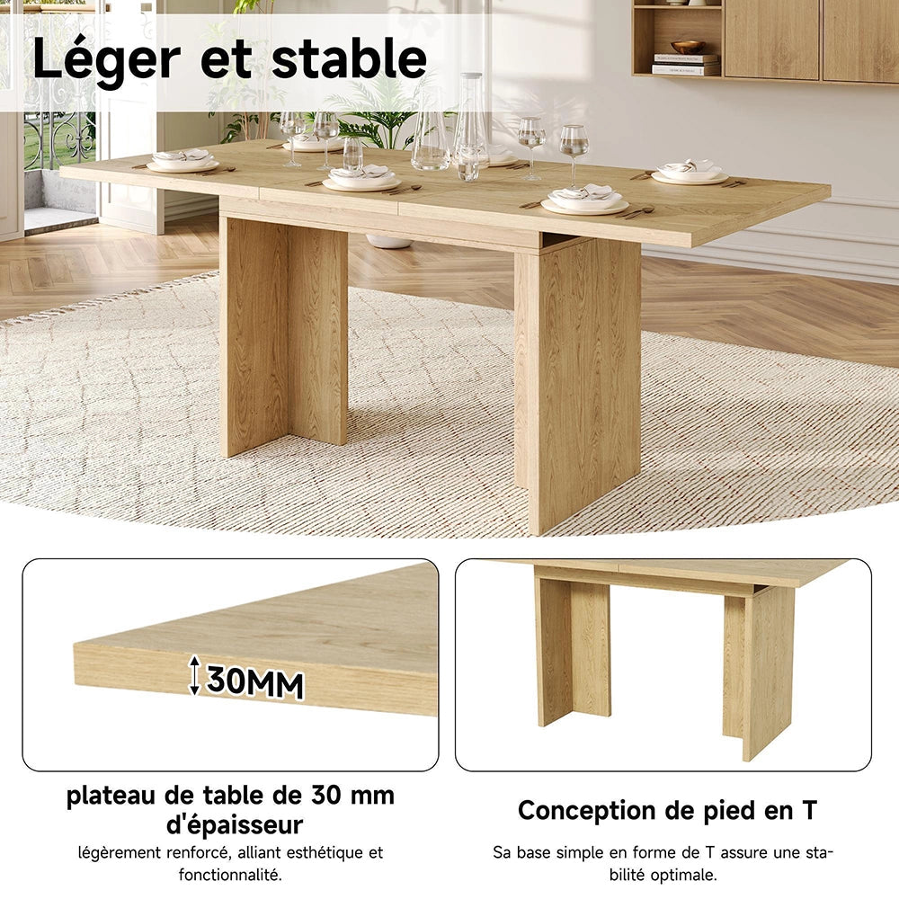 Tavolo Estensibile Xylo 140/180x80cm - Quercia