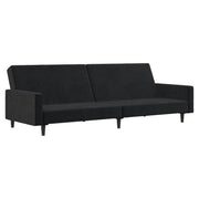 Divano letto | Sof¨¤ letto | Letto singolo a 2 Posti Nero in Velluto