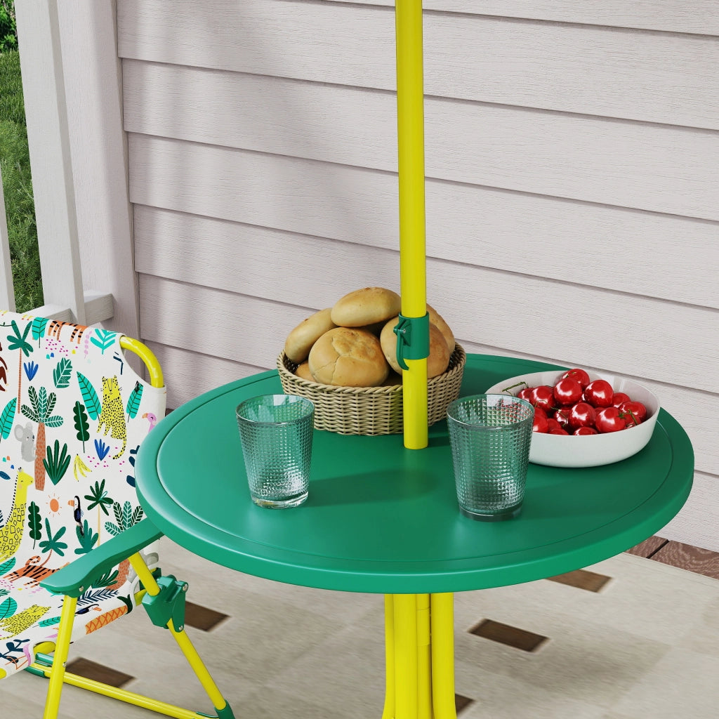 Set tavolo e sedie bambini ¨C Minimal ¨C verde, 4 pezzi