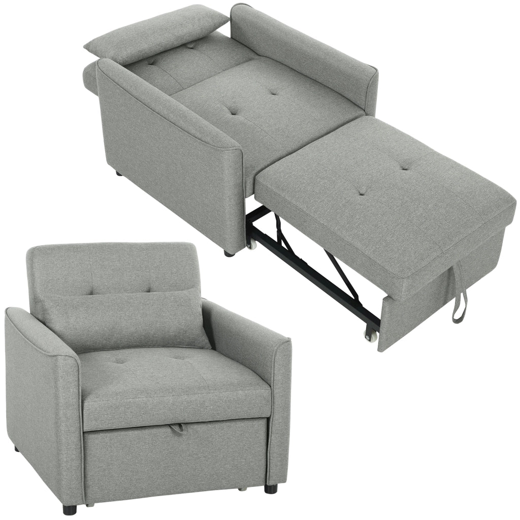 Sedia Letto Estraibile ¨C Minimal ¨C Grigio