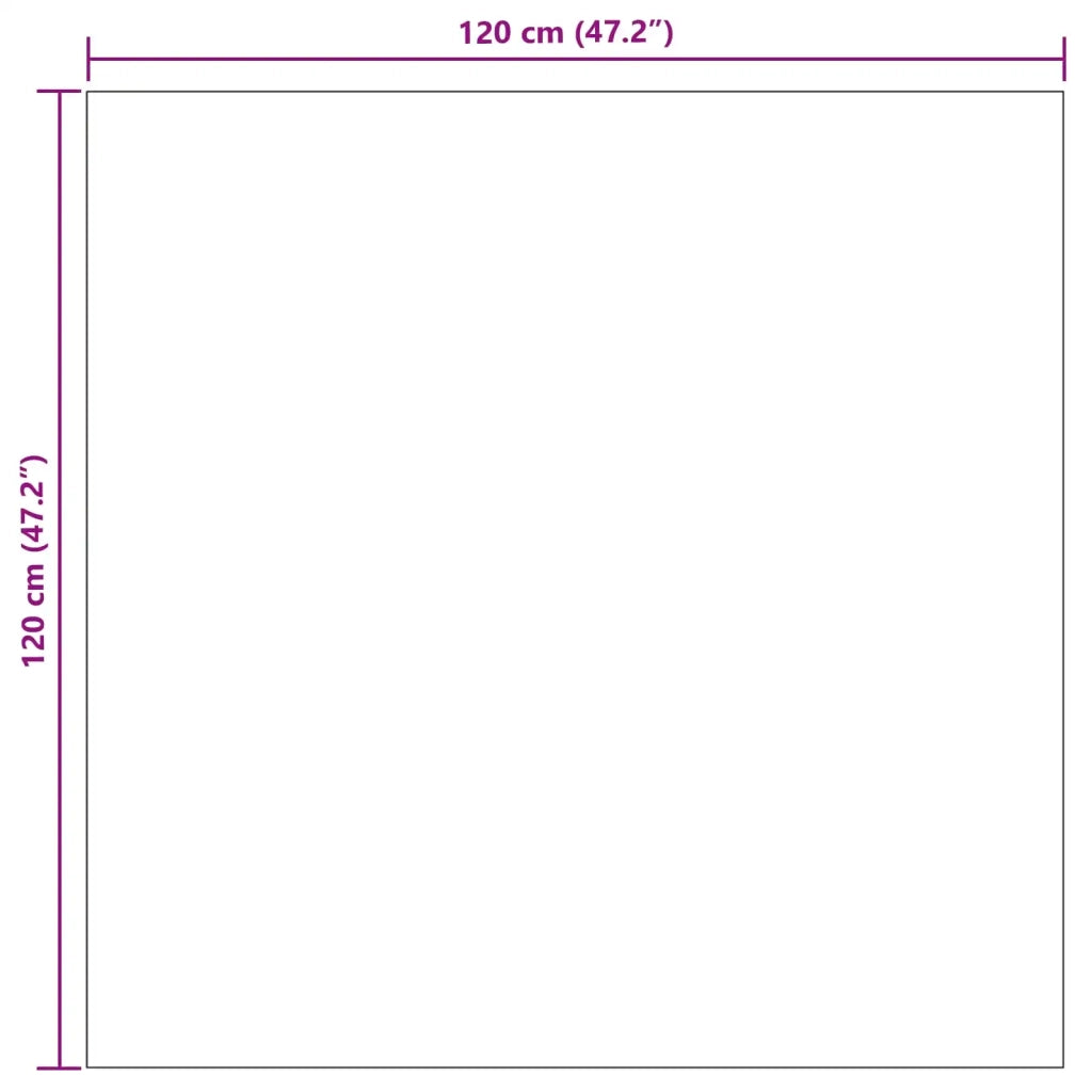 Tappeti per area Quadrato LUGO Crema 120 x 120 cm Poliestere 42022681