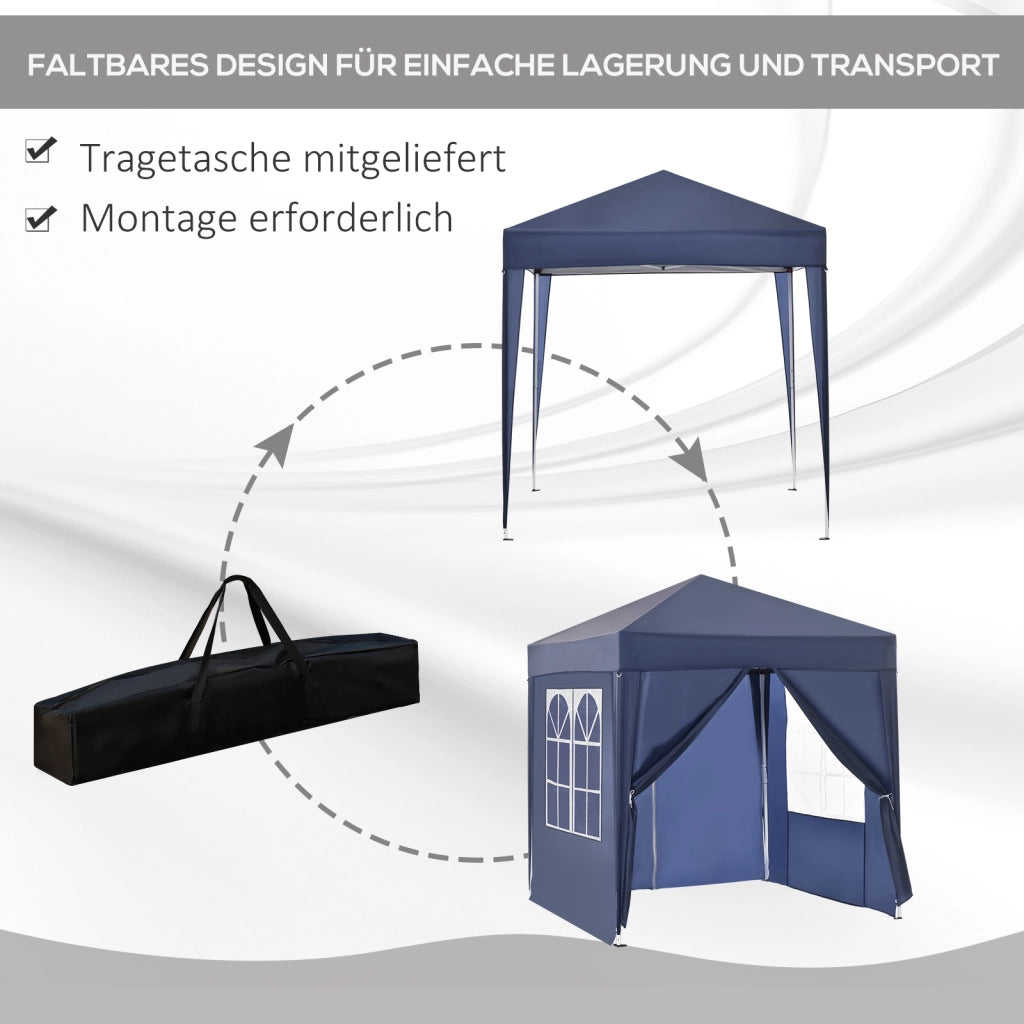 Gazebo pieghevole ¨C Minimal ¨C Blu 2x2m